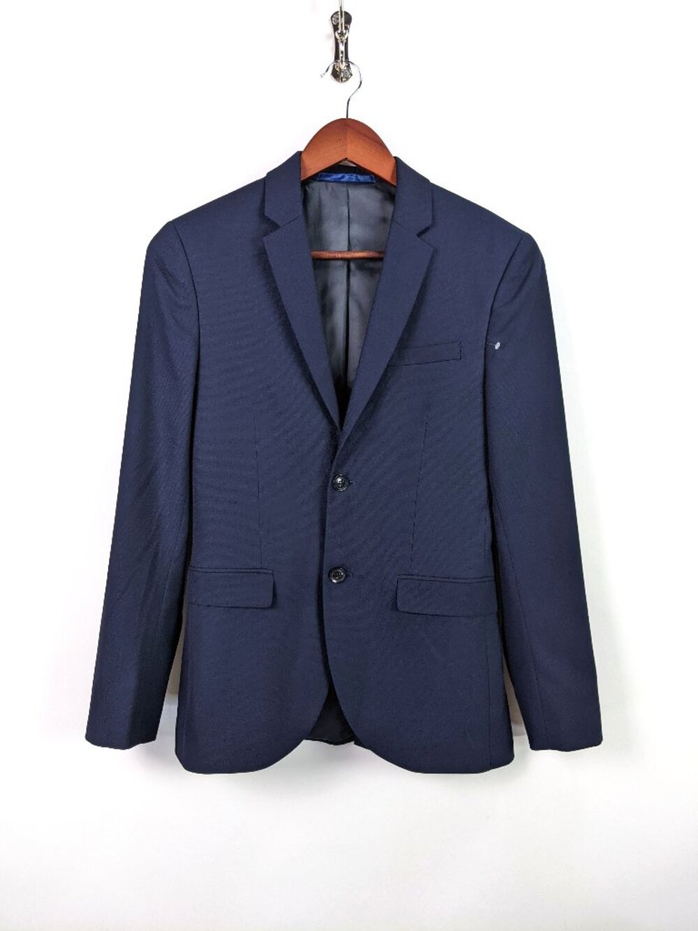 Topman Mens Skinny Fit Suit Blazer Jacket in Navy Size 34R